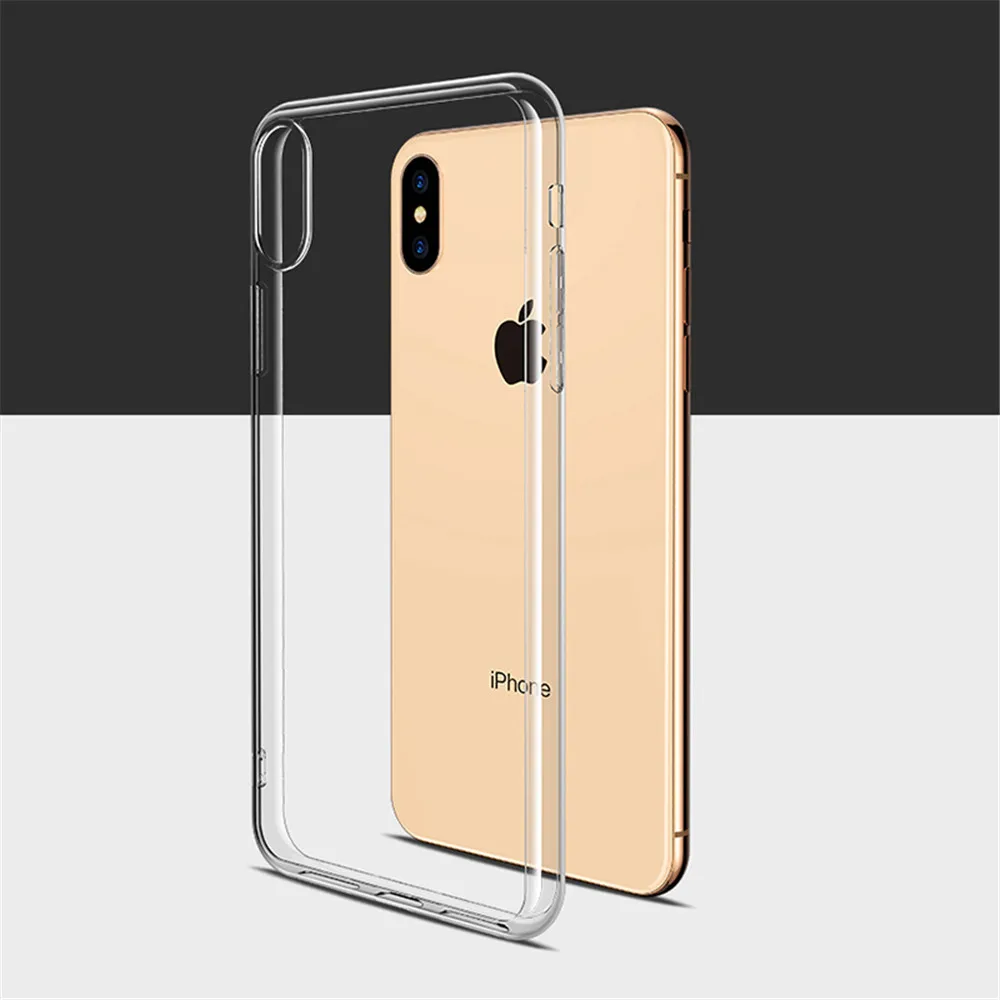 

Luxury Clear Soft TPU Case For iPhone 11 Pro Max 7 8 6 6s Plus 7Plus 8Plus X XS MAX XR Transparent Phone Case For 5 5s SE 6sPlus
