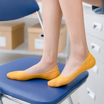 

Socks Classic Solid Women Ankle Breathable Low Sock Seamless Invisible Socks Slippers Female Cotton Colored Cheap Boat Short