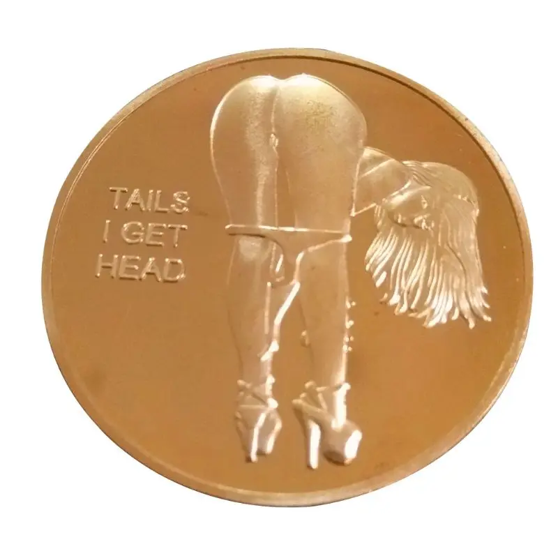 Sexy Woman Coin Get Tails Head! Adult Challenge Lucky Girl Commemorative Coins C T8WB