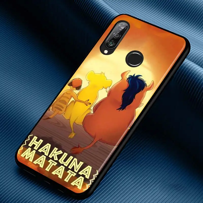 The Lion King Silicone Phone Case for Huawei P30 P20 P40 Lite E Pro P Smart Z Plus 2019 P10 P9 Lite Black Cover