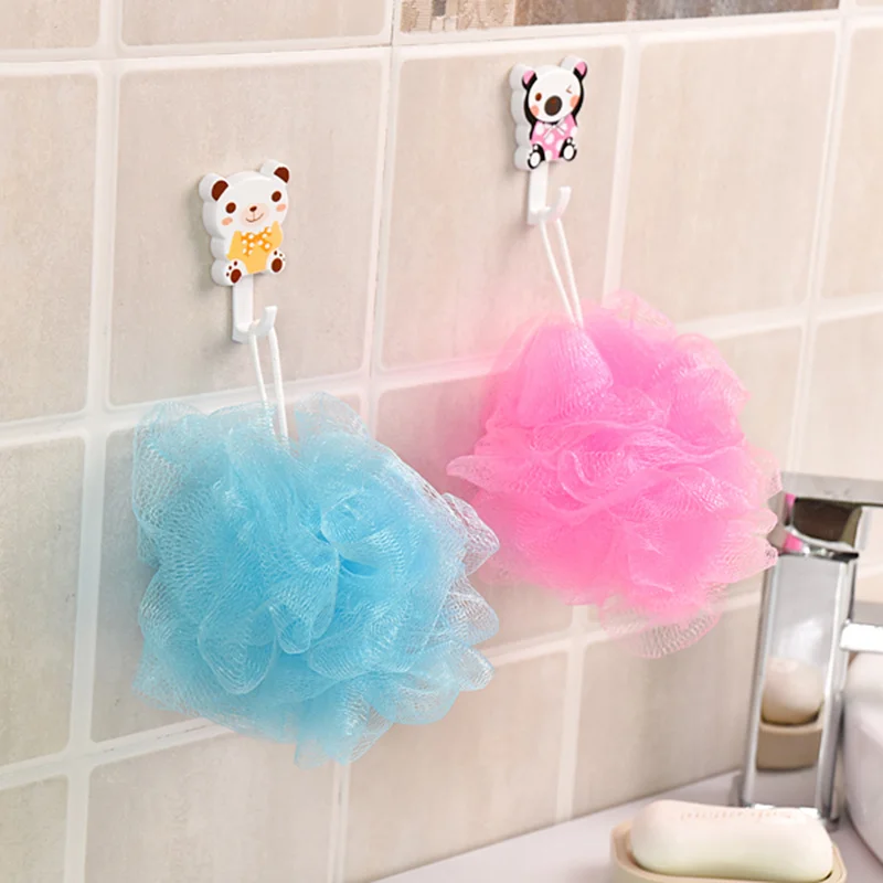 

Random Color Flower Bath Shower Body Exfoliate Washing Ball Body Cleaning Shower Brush Nylon Scrubber Mesh Multi-foam Can Hung