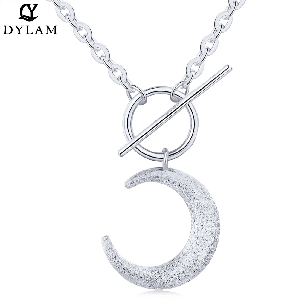 Dylam Moon Women Choker Chains 18K Plated Side Cross Gold Necklaces Sterling Silver 925 Necklac | Украшения и аксессуары