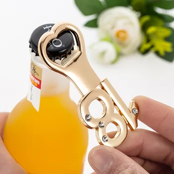 

wedding party favor gift and giveaway - Number 18 Gold Bottle Opener with Rhinestone 18th Birthday Decoration 100pcs/lot