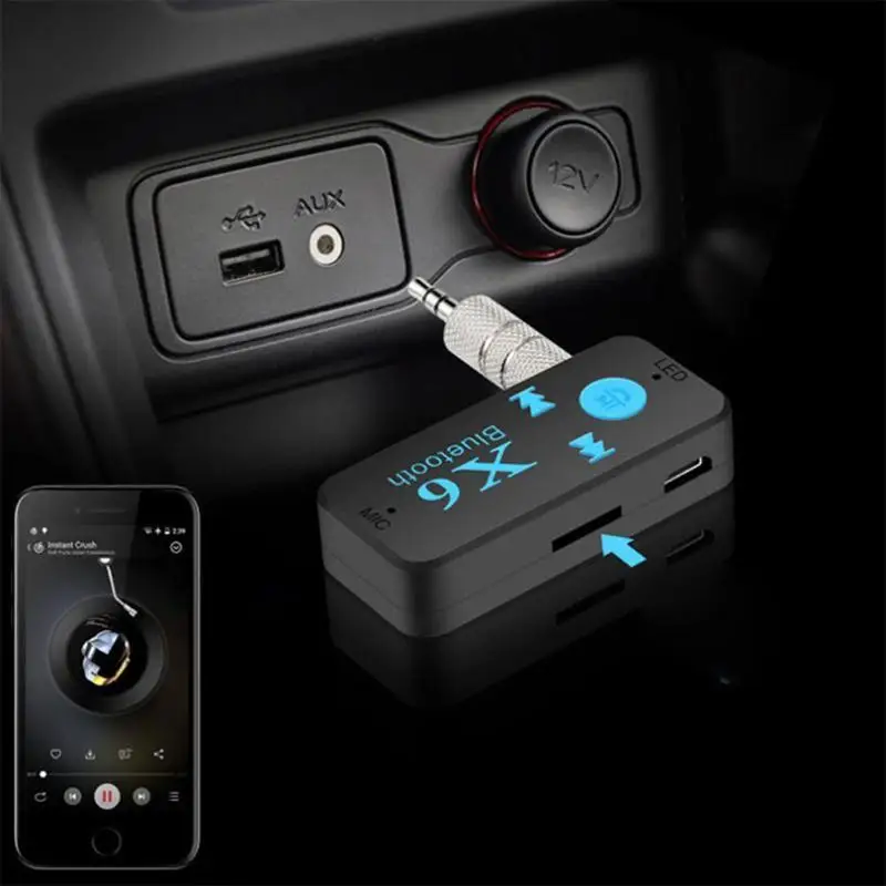 Новейший приемник X6 Bluetooth 5 0 адаптер Поддержка TF карты стерео музыка беспроводной