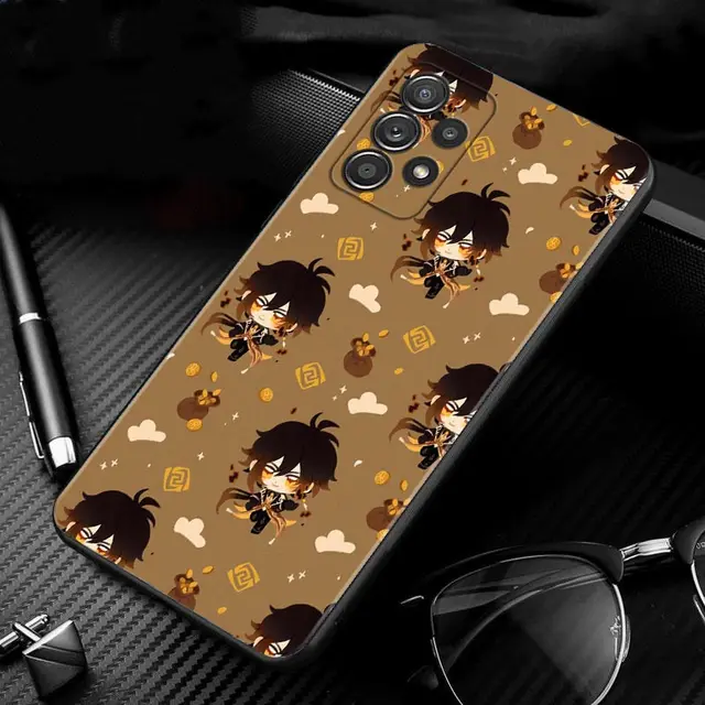 Cartoon Genshin Impact Case For Samsung Galaxy A51 A71 A41 A31 A11 A01 A72 A52 A42 A32 A22 A21s A02s A12 A02 Phone Shell Capa B10