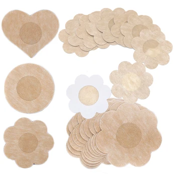 

50Pcs Disposable Nipple Covers Breast Petals Flower Sticker Bra Pad Pasties Lingerie for Women Nipple Cover Bra Adhesive Pad