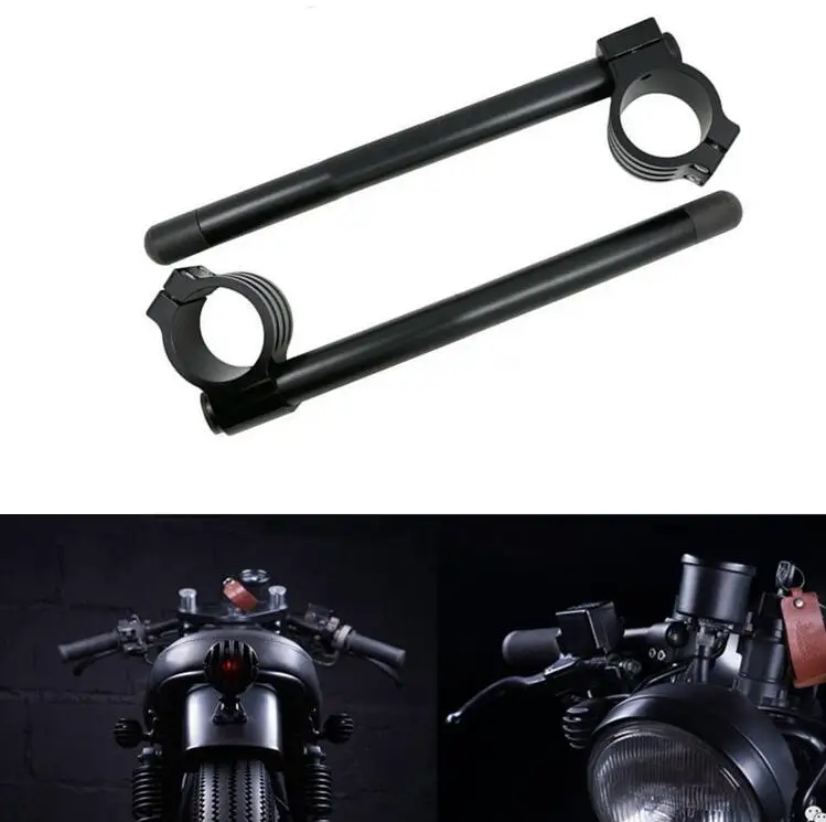 

Motorcycle Handlebar Racing Adjustable CNC 31/32/33/35/37/39/41/51mm Clip On Ons Fork Handlebars Handle Bar Cafe Racer