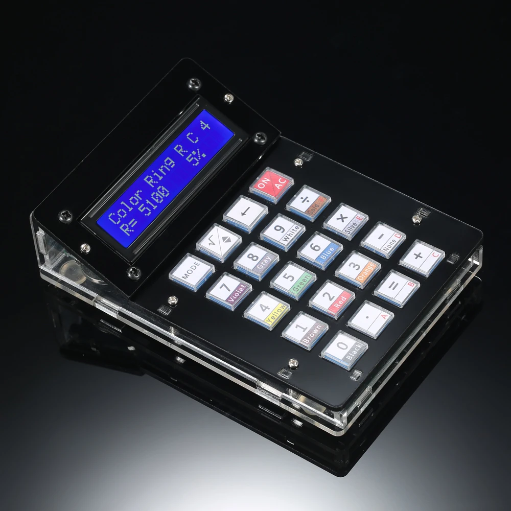Счетчик электроники DIY с калькулятором набор акриловым чехлом LCD1602