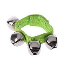 2 шт. детский браслет на запястье колокольчик ручная погремушка детская музыкальная обучающая игрушка для танцев 72XC