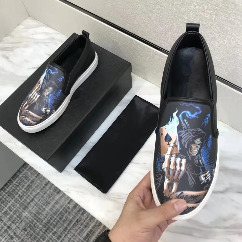 Men Leather Shoes Male Flats loafers