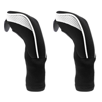 

2pcs Golf Club Head Cover Headcover with Interchangeable Number Tags Golf Club Head Cover Socks Protector Clubs Cover Protectorv