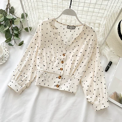 RUGOD шифоновые женские блузки, однобортные, элегантные, Boho, шикарный стиль, летние топы и блузки, модные, Modis Blusas Mujer - Цвет: Белый