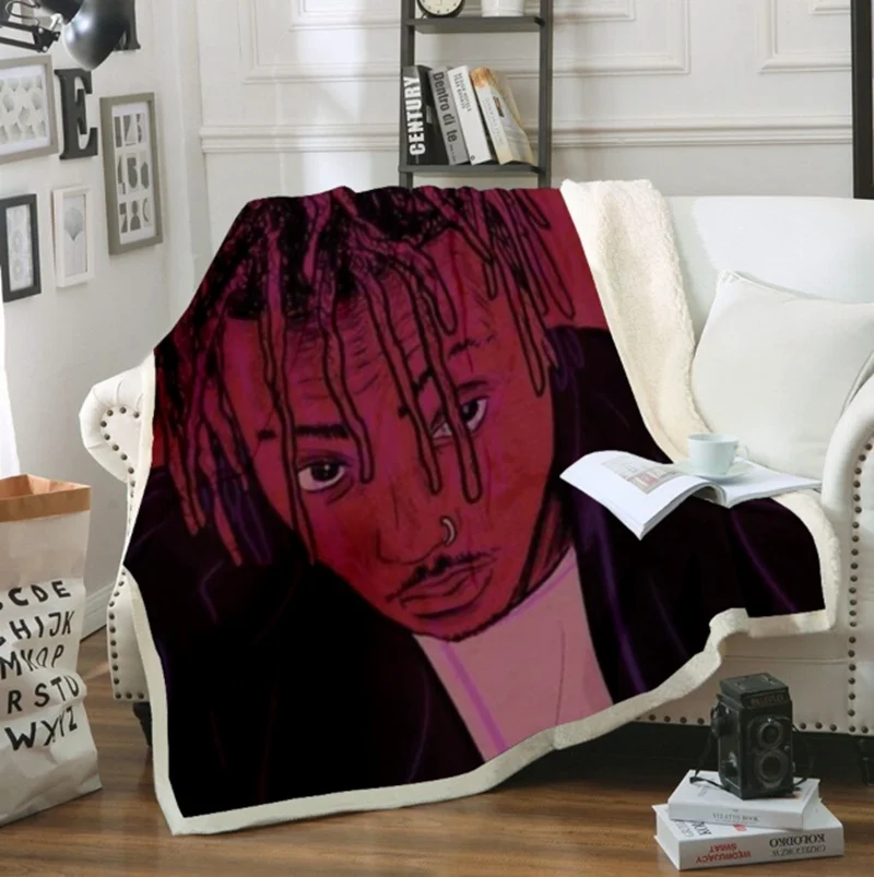 

Rapper Hip Hop Sherpa Blanket Throw Fleece Blanket Bedspread Couch Quilt Cover Travel Bedding Outlet Bed HomeTextiles