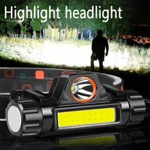 Farol led portátil mini dupla fonte de luz multifuncional trabalho luz para acampamento de emergência ao ar livre pesca
