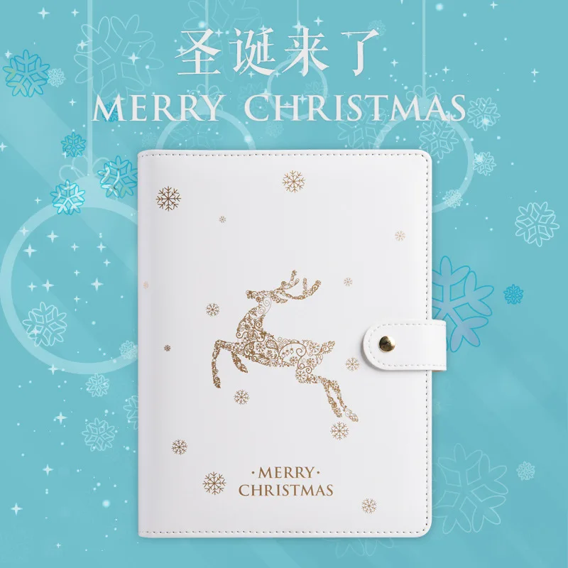 

Cute Christmas Planner 2020 Notebook A5 Binder Bullet Journal Organizer Spiral Diary Plan Note Book Line Handbook Stationery Set