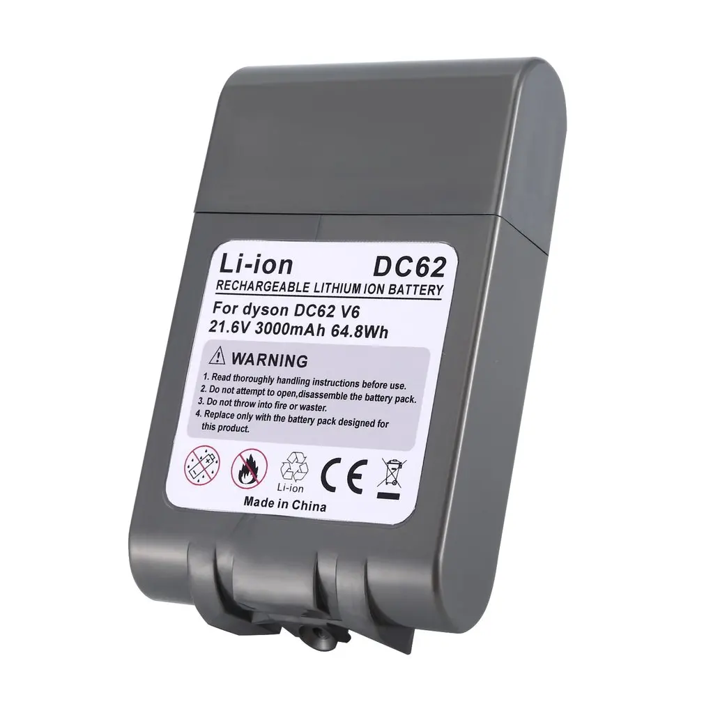 

DC62 V6 21.6V 3000mAH Rechargeable Li-ion Battery for Dyson V6 DC58 DC59 DC61 DC62 DC74 SV09 SV07 SV03 Vacuum Cleaner Battery