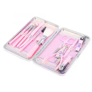 

Manicure Set 11pcs Nail Clipper Eyebrow Trimming Multi-Functional Manicure Makeup Tools Set Acrylic Nail Art Parts