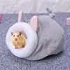 Pet Cage for Hamster Little Pet Cute Soft Plush Nest Pet Sleeping House Plush Warm Hamster Puppy Kitten Bed Soft Nest Kennel Mat ► Photo 3/6