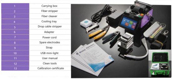 X-500 ручной FTTx Fusion Splicer Высокоточный двойной нагреватель волоконно-оптический инструмент