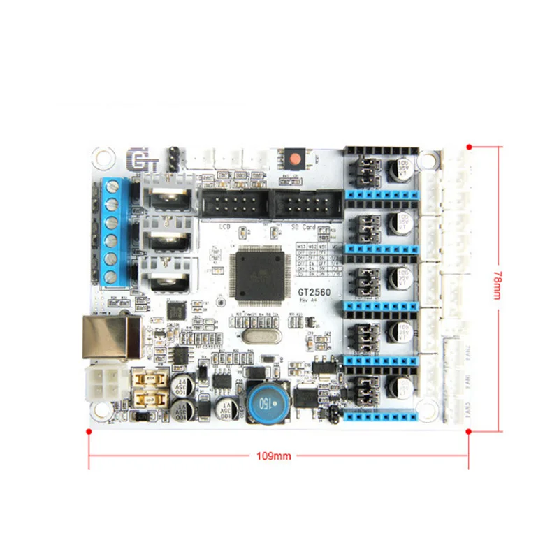 Модульная плата для 3D-принтера, материнская плата, комплект GT2560 A4988, драйвер LCD2004, плата управления@ JH