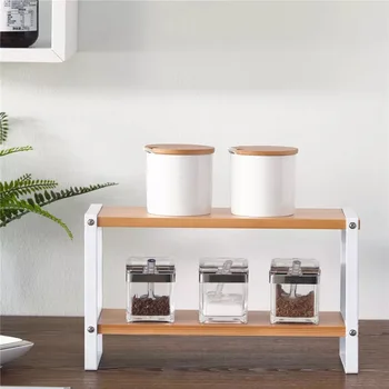 

Japanese Iron Storage Rack Multifunctional Seasoning Box Shelf Kitchen Supplies Sorting