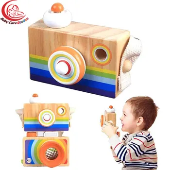 

Let's Make 1PC Wooden Baby Toys Fashion Camera Pendant Toys For Children Wooden DIY Presents Nursing Gift Baby Block
