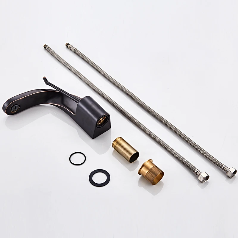 Basin Faucet Bathroom Sink Faucet Chrome Bronze Taps Basin Faucet Mixer Single Handle Hole Deck Wash Mixer Tap Crane 855813
