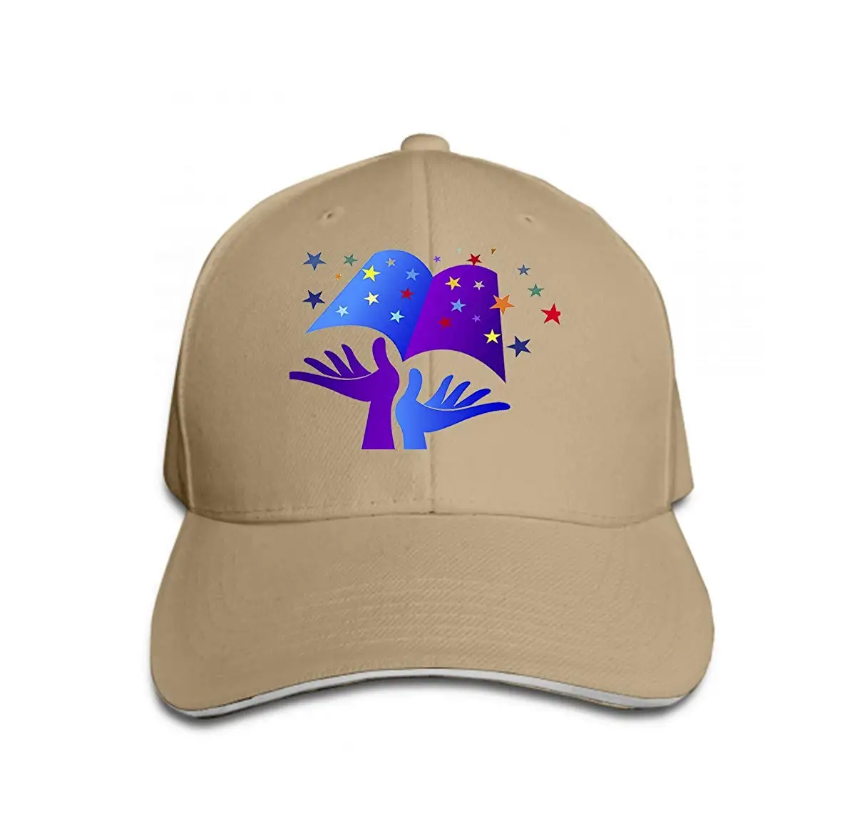 Мужская и Женская Классическая джинсовая регулируемая бейсболка ручная книга художественный изолированный фон креативный