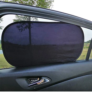 

4pcs/set 50x30cm Car Black Mesh Side Window Sunshades Sun Shade UV Summer Sun Glare Protection For Car