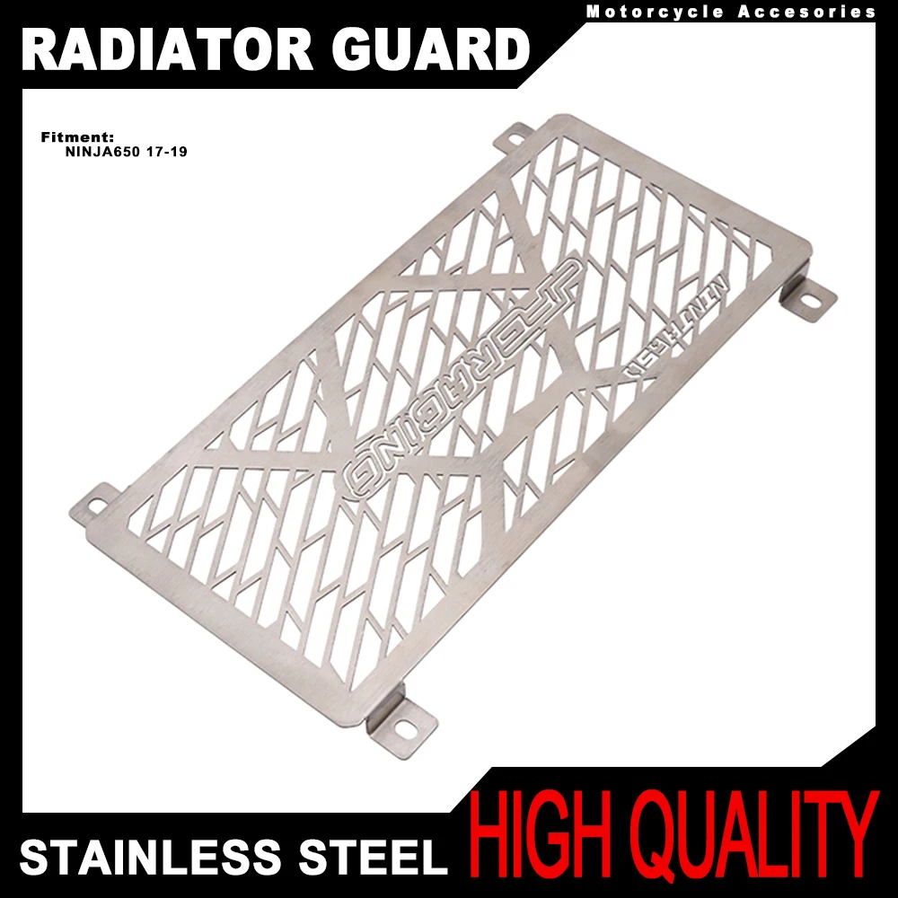 

Motorcycle Radiator Cover Guard Stainless Steel Protection Protetor For Kawasaki NINJA650 NINJA 650 2017 2018 2019