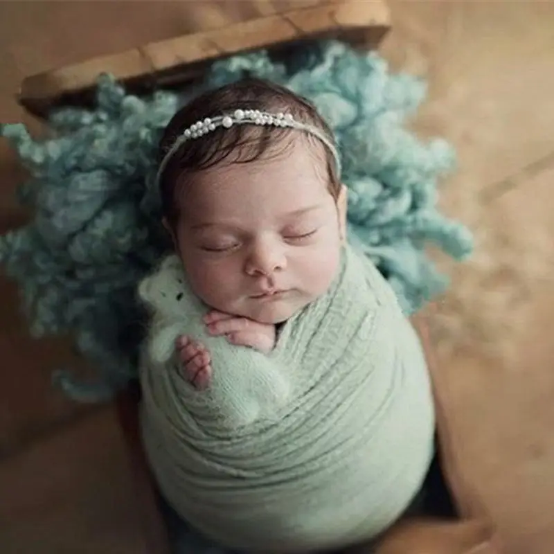 Эластичное одеяло для фотосессии новорожденных; хлопковый ковер для мальчиков и девочек; реквизит для фотосессии; эластичное одеяло