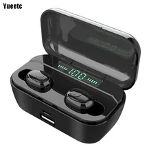 Yueetc G6S наушники-вкладыши TWS с Блютуз наушники беспроводные bluetooth наушники, наушники, свободные руки, беспроводные наушники для смартфона