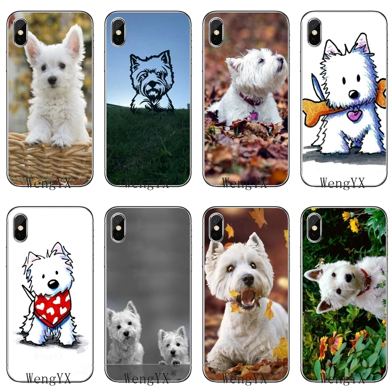 Мягкий чехол west highland white terrier dog для Samsung Galaxy A10 A30 A40 A50 A60 A70 A6s A8 A9s J4 J6 Prime Plus 2018 |