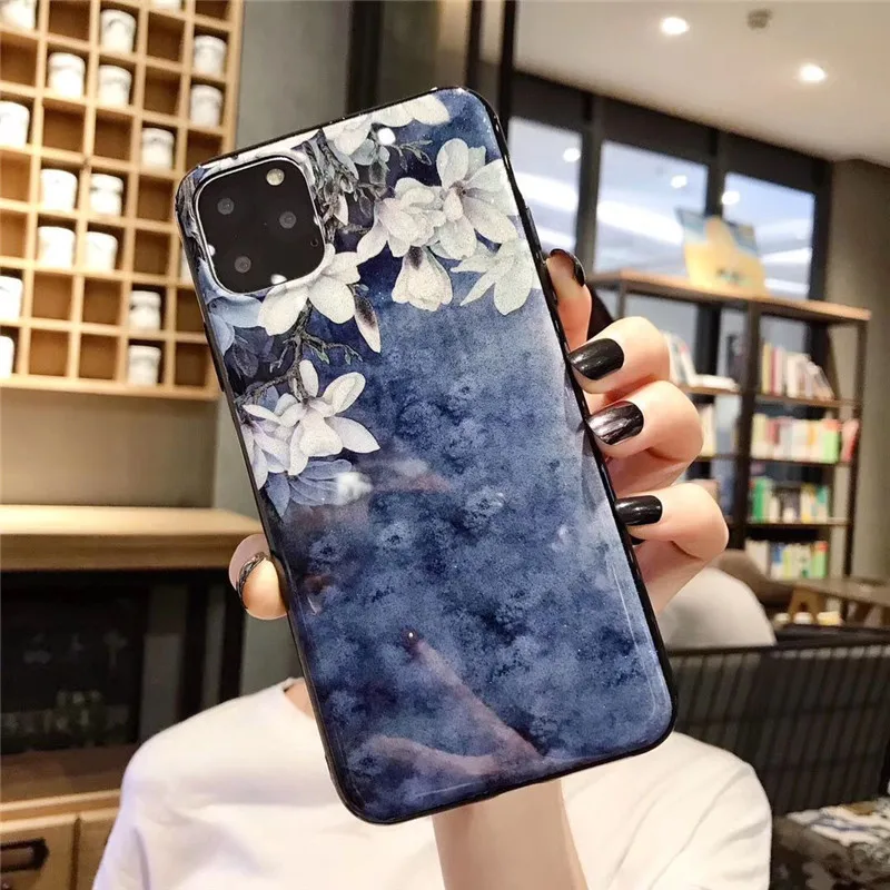 Nhẫn Đứng Kim Cương Lấp Lánh Hoa Ốp Lưng Điện Thoại Huawei Y5 2018 Y6 Y7 2019 Y9 Honor 20 8X 9X 8A V10 v20 7X8 S Honor 10i Y6 Prime Note huawei silicone case