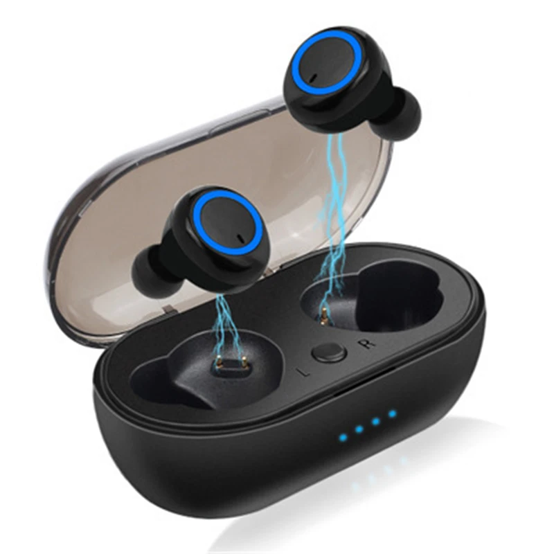 Briame Bluetooth 5,0 наушники TWS беспроводные наушники Blutooth наушники Handsfree спортивные наушники игровая гарнитура телефон - Цвет: Black-Blue
