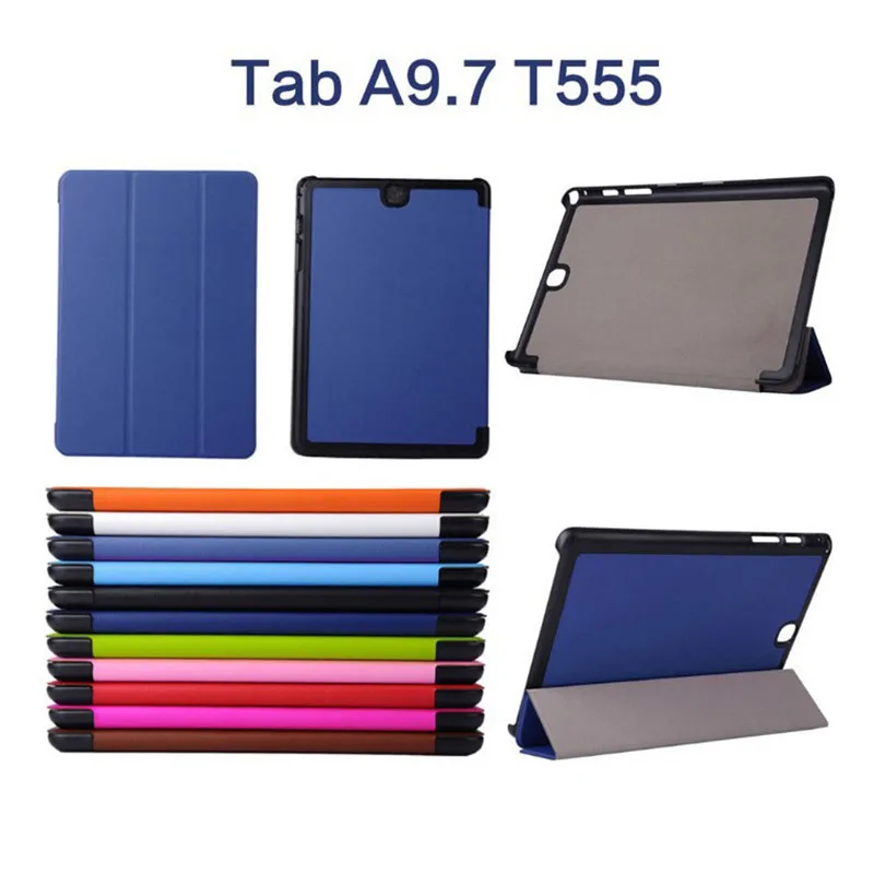 Чехол для Samsung Galaxy Tab A 9 7 T550 T555 складной защитный тонкий чехол с подставкой