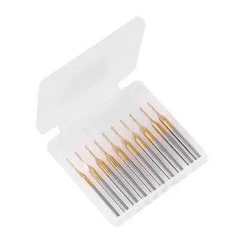 

Hot Sale Drill Bit Portable Delicate Design 10pcs Spiral Woodworking Trimming Engraving Milling Cutter Drill Carving Tool