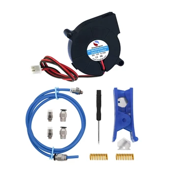 

2 Set Accessories: 1Set Cooling Blower Fan DC12V 0.15A 50X15Mm Fans & 1Set TC Nylon PVC PU Plastic Tube and Hose Cutter
