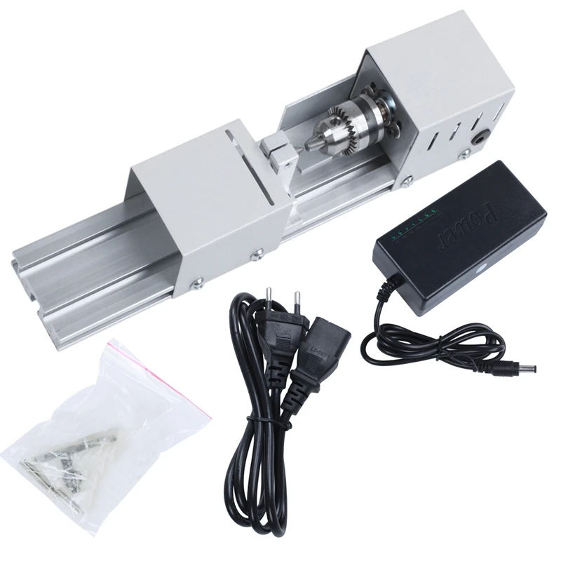 DC12-24V 100 Вт мини токарный станок для полировки бусин машина для деревообработки Diy роторный инструмент