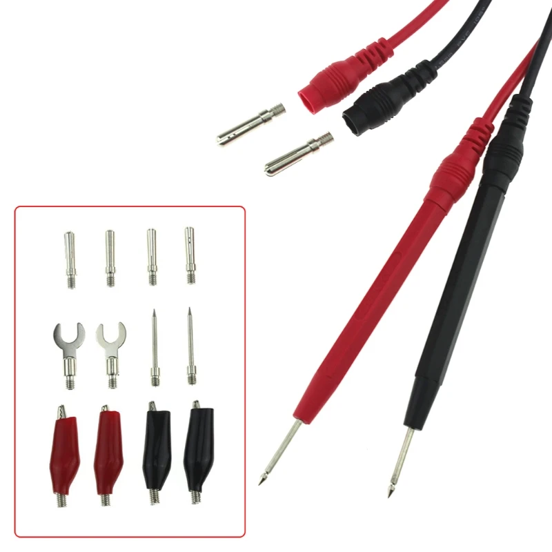 

Drop Shipping 16pcs/Set Multifunction Digital Multimeter Probe Test Lead Cable Alligator Clip