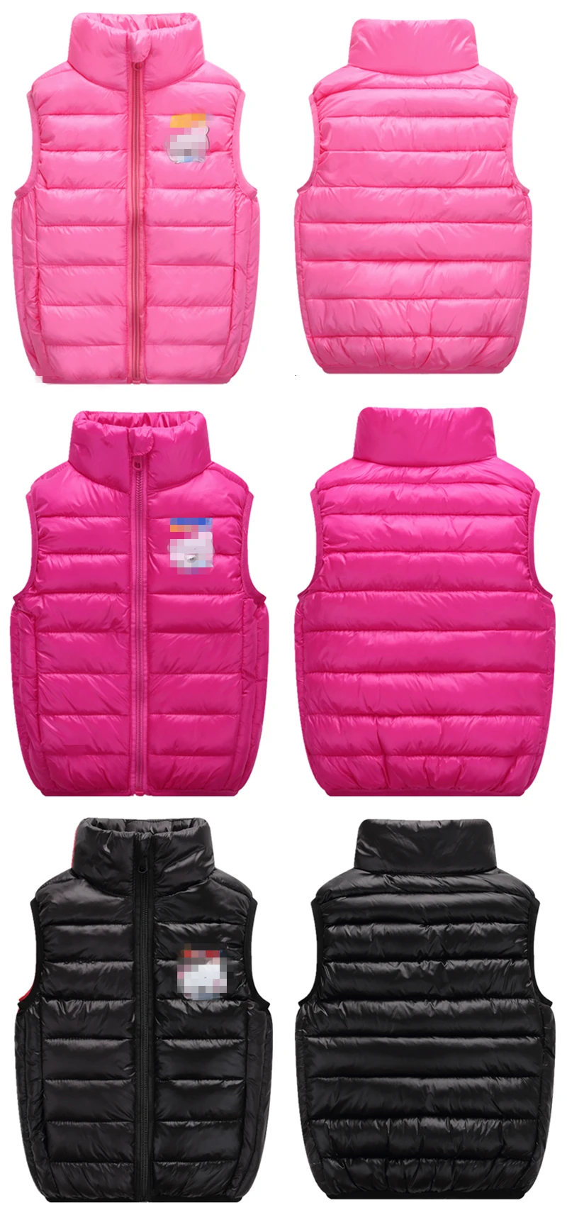 1-5Y Baby Kids Clothes Set Winter Girls Sleeveless Vest Jacket Boys Cartoon Print Pant Costume Suit for Children Clothing Sets
