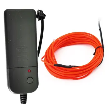 

Flexible EL Wire Tube Rope Battery Powered Flexible Neon Light Car Party Wedding Decor With Controller LED Light DropShipping