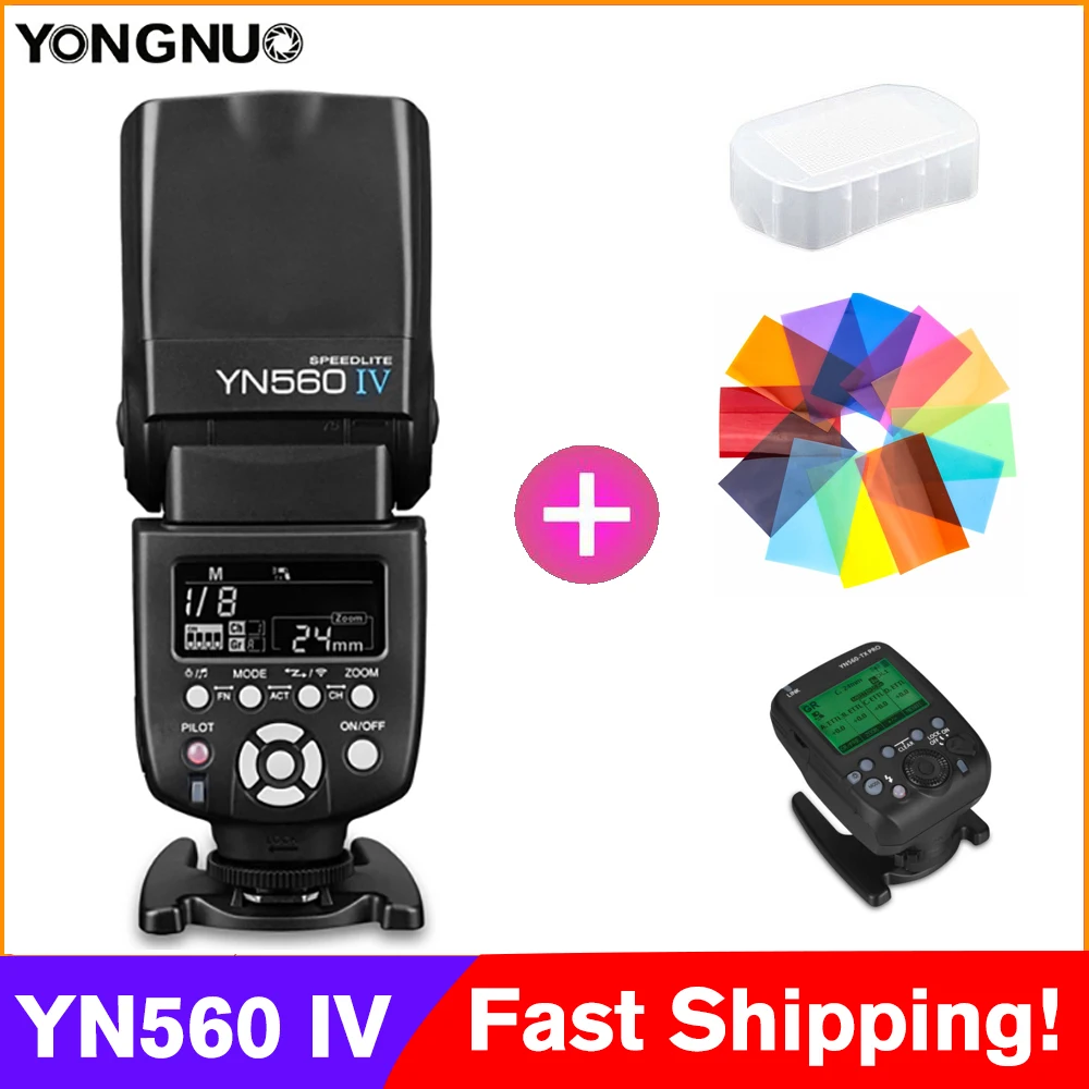 Беспроводная вспышка Yongnuo YN560 IV YN560IV для Canon Nikon Pentax Olympus DSLR камер 2 4 ГГц Speedlite |