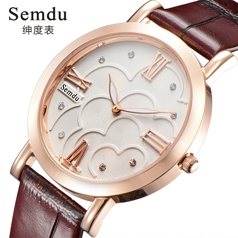 ORIGINAL  Brand Watch WOMEN'S Quartz Watch Couple Watch Relief Watrproof Watch Hot Selling