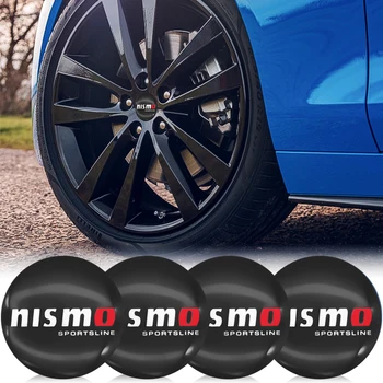 

4pcs 56mm Hub Caps Nismo logo for Juke Note Leaf Qashqai Tiida X-trail Teana Altima Car Accessories Wheel Center stickers