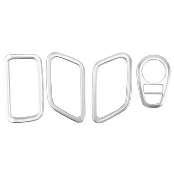 

for Hyundai Ix25 Creta Accessories 2017-2020 ABS Chrome Interior Mouldings Headlight Switch Frame Cover Trim