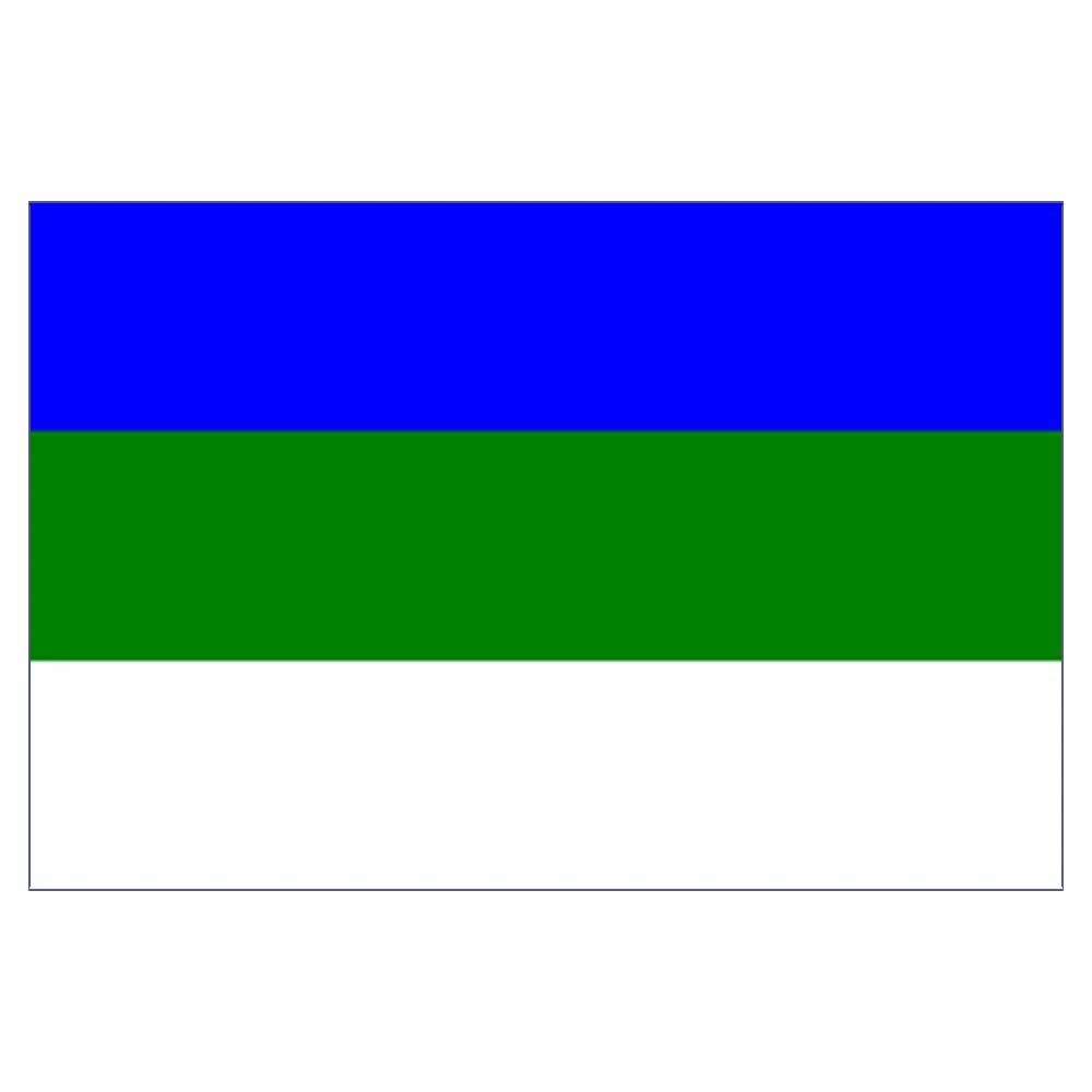 

Komi Flag Russia State Flag 150X90CM 100D Polyester3x5FT brass grommets custom flag, Free Shipping