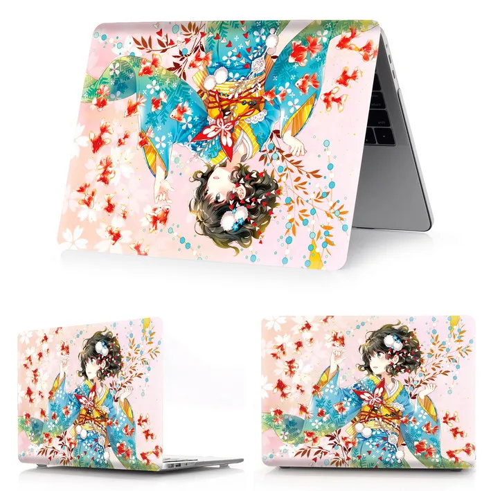 Чехол для ноутбука MacBook Air Pro retina 11 12 13 15 для Mac Pro 13,3 15,4 дюймов с сенсорной панелью ID A2159+ крышка клавиатуры - Цвет: he-fu-H15
