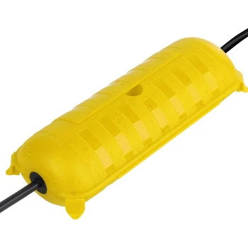 

Water Resistant Extension Cord Cover Safety Seal Connection Box Protect Outdoor Decorations / Power Tool / Plug