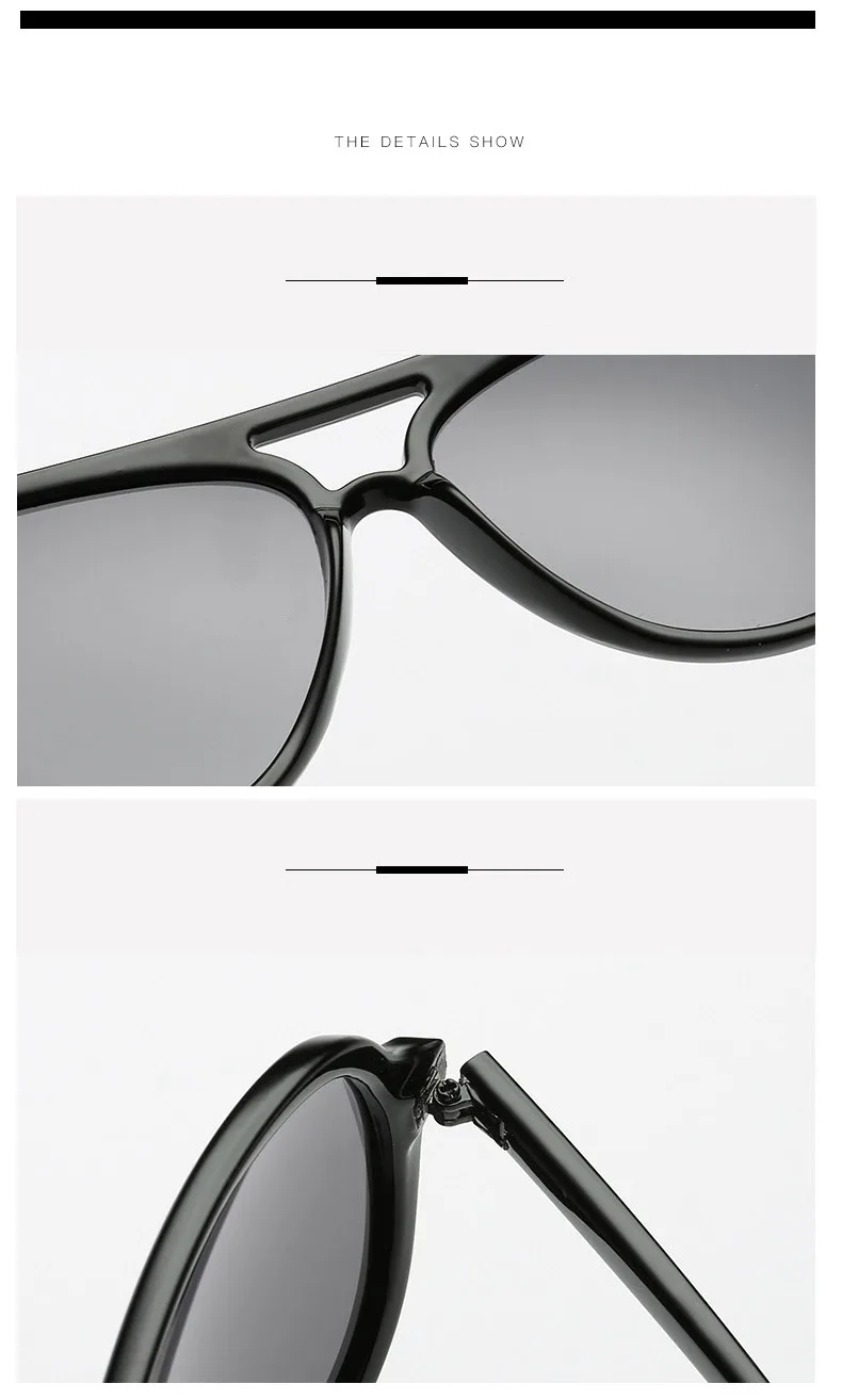 MIZHO Plastic Polaroid Sunglasses Women Brand Designer Blue Sexy Ladies Vintage Pilot Glasses Driving Men Shades